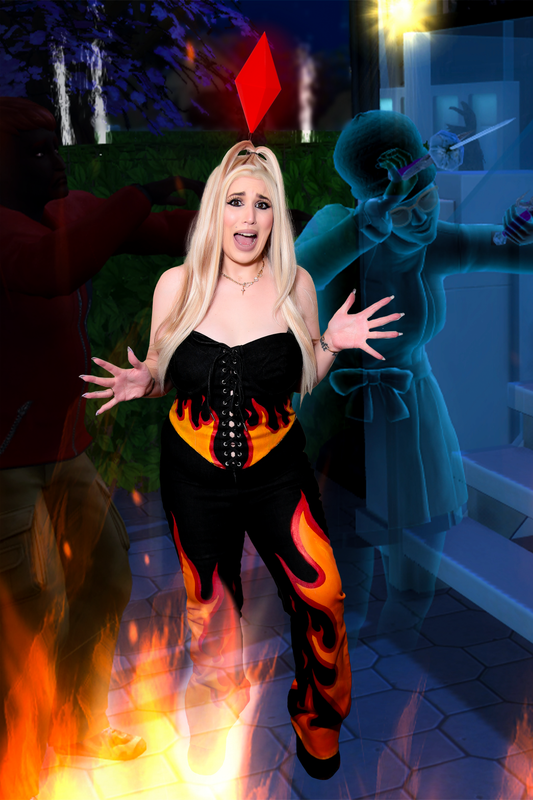 HUGE Sims LED Plumbob Headband / Life Size Light Up Mood Plum Bob Headwear / Sim Costume Hat / The Sims Cosplay / Halloween Comic Con Outfit