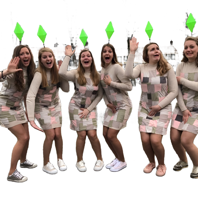 HUGE Sims LED Plumbob Headband / Life Size Light Up Mood Plum Bob Headwear / Sim Costume Hat / The Sims Cosplay / Halloween Comic Con Outfit