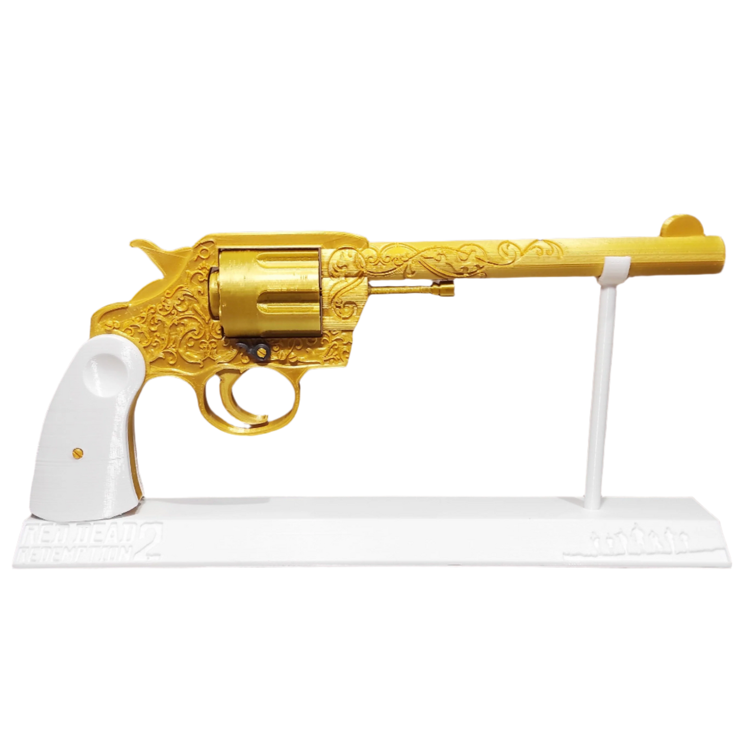 DOUBLE-ACTION Revolver / Golden Colt M1892 Replica / Based On RDR2 & GTA5 / Cowboy Prop Gift Western John Marston Trevor Phillips Cosplay