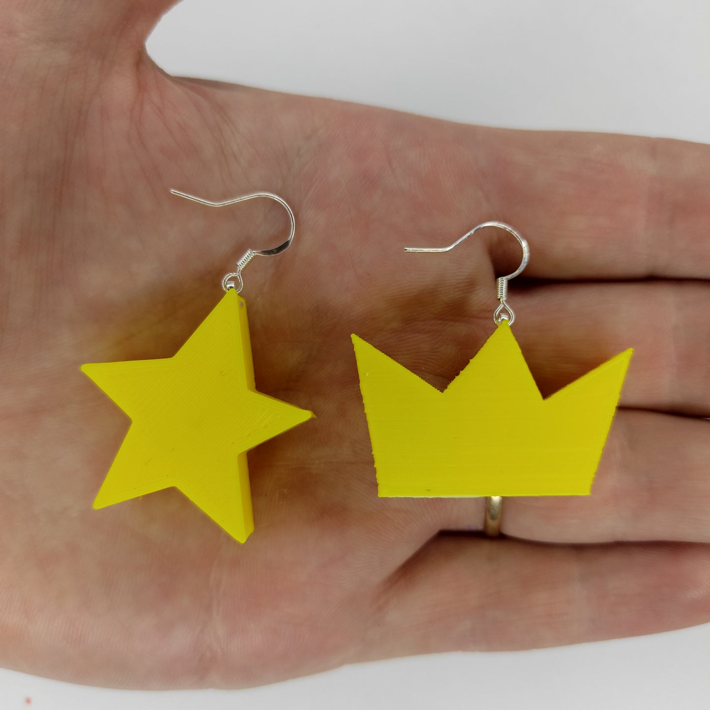 Fairly Odd Parents Earrings / Crown and Star Wand Jewellery / Girlfriend Gift/ Cosplay Nickelodeon