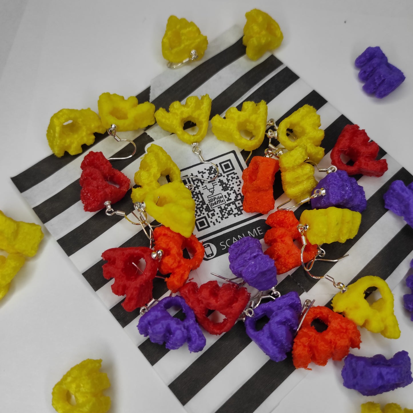 Monster Munch Earrings / All Flavours and Colours Available / Great Girlfriend or Boyfriend Gift / Crisps Snack Jewellery