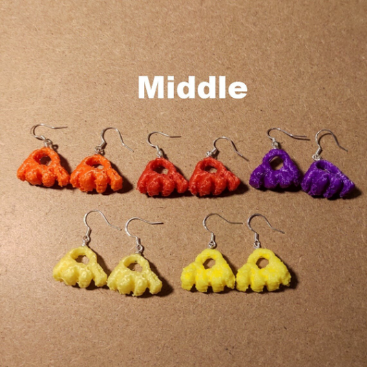 Monster Munch Earrings / All Flavours and Colours Available / Great Girlfriend or Boyfriend Gift / Crisps Snack Jewellery