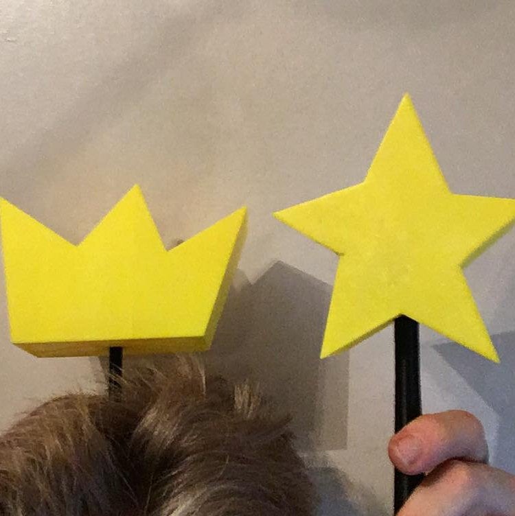 Fairly Odd Parents Crown and Wand / Fairy God Parent Costume / Cosmo or Wanda Outfit / Nickelodeon Cosplay / Timmy Turner / Fairy Godparents