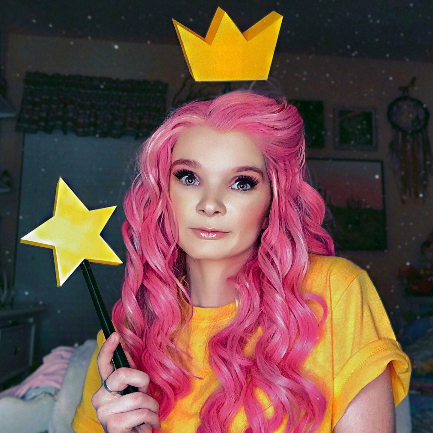 Fairly Odd Parents Crown and Wand / Fairy God Parent Costume / Cosmo or Wanda Outfit / Nickelodeon Cosplay / Timmy Turner / Fairy Godparents