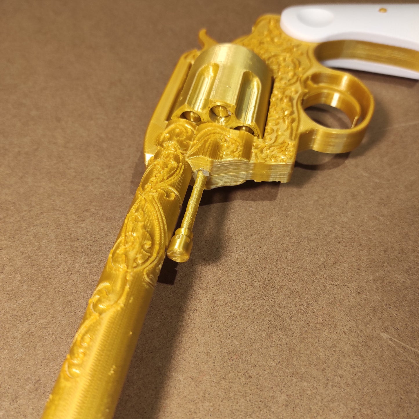 DOUBLE-ACTION Revolver / Golden Colt M1892 Replica / Based On RDR2 & GTA5 / Cowboy Prop Gift Western John Marston Trevor Phillips Cosplay