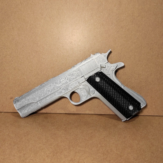 M1911A1 ENGRAVED / Colt 1911 Replica / Battlefield 1 One BF1 / Pre-Order Road To BFV Pack / Soldier Gun Pistol Cosplay Prop / Gamer Gift