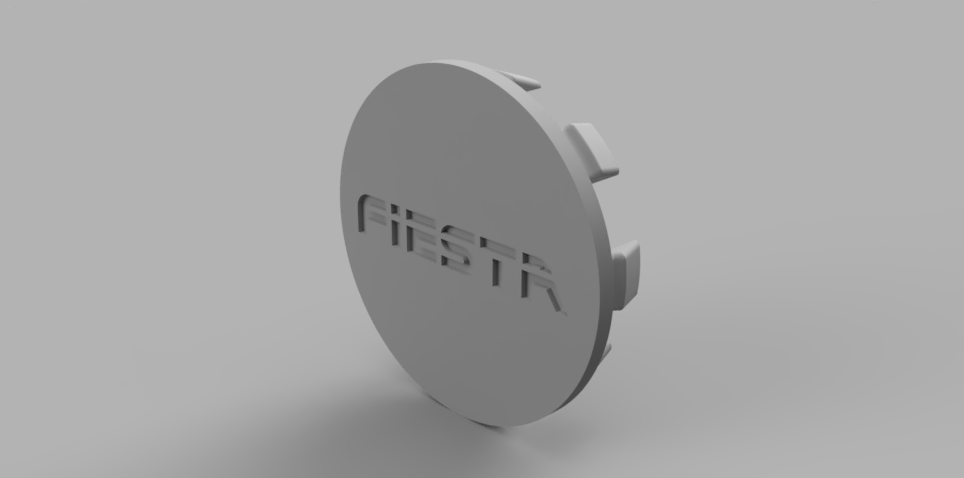 Ford "FIESTA" Pepperpot Wheel Center Cap - Printed By Printed