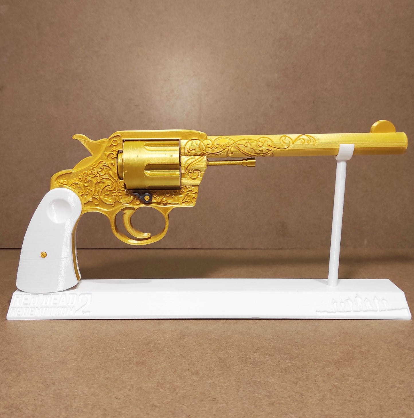 DOUBLE-ACTION Revolver / Golden Colt M1892 Replica / Based On RDR2 & GTA5 / Cowboy Prop Gift Western John Marston Trevor Phillips Cosplay