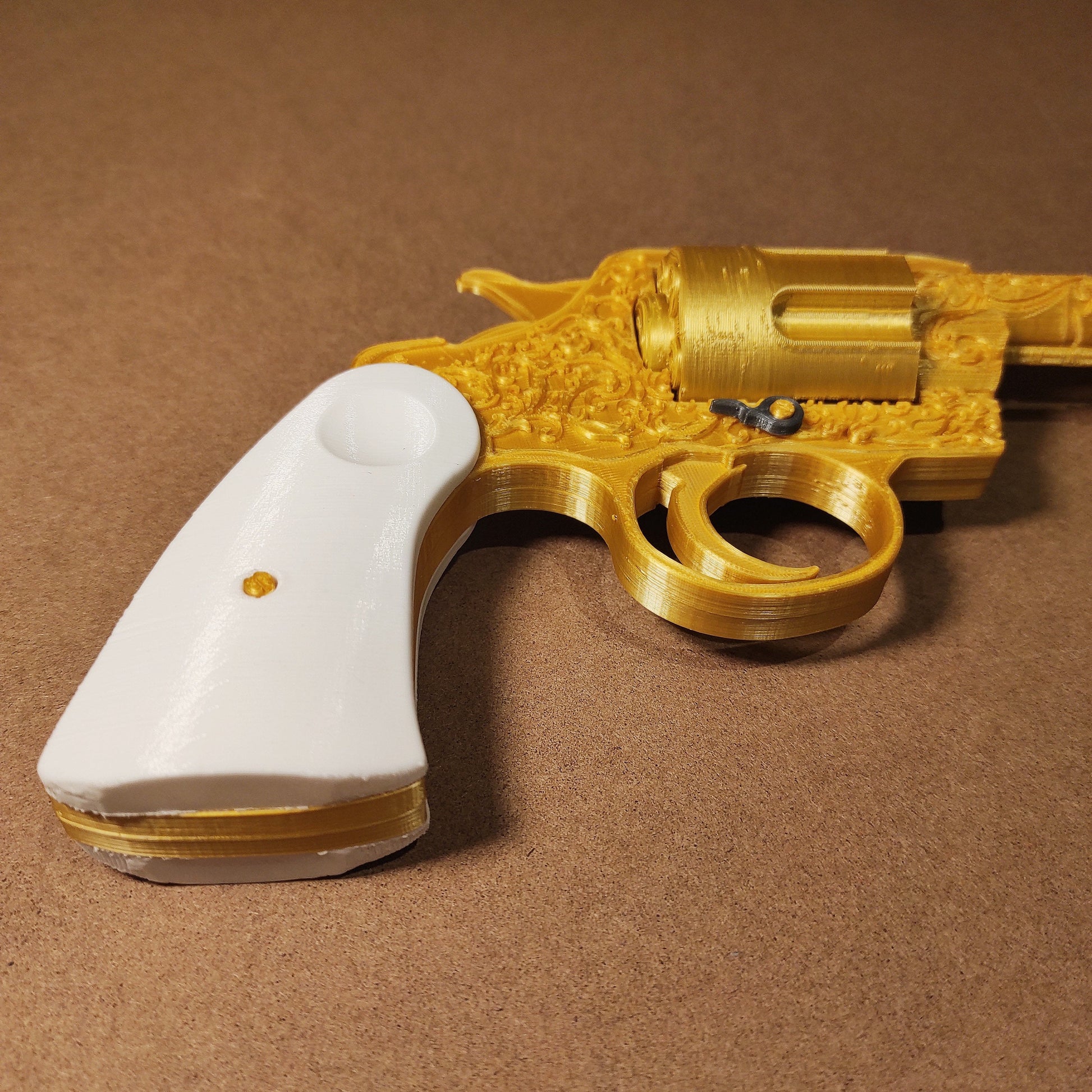 DOUBLE-ACTION Revolver / Golden Colt M1892 Replica / Based On RDR2 & G ...